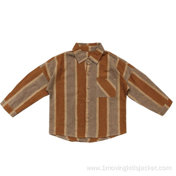 Children's Striped Shirt Retro Plaid